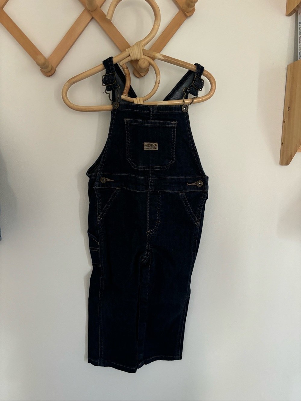 Dark Denim Overall  - Pocket Front